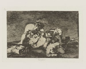 全くない。 ([Do These] どちらでもありません。), pl. シリーズ「戦争の惨事」から 10 作： Francisco de Goya