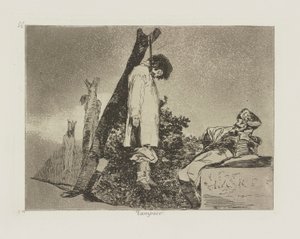 全くない。 ([この場合] どちらでもない), pl. シリーズ「戦争の惨事」から 36 作： Francisco de Goya