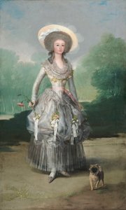 マルケサ・デ・ポンテホス、c。 1786年 作： Francisco de Goya