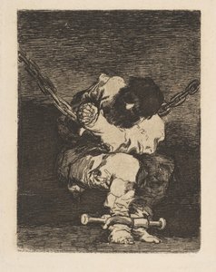 監護は犯罪と同じくらい野蛮であり、犯罪と同じくらい野蛮である。 1815年。 作： Francisco de Goya