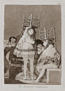 彼らはすでにシリーズ「ロスカプリチョス」（カプリス）からシートプレート26を持っています 作： Francisco de Goya