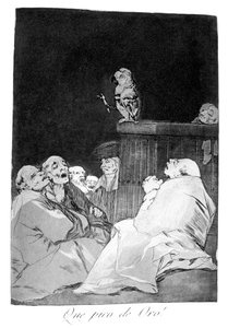 なんという黄金のくちばし！1799 作： Francisco de Goya