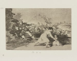 私はそれを見た。 （私はそれを見ました。）、pl。 シリーズ「戦争の災害」からの44 作： Francisco de Goya