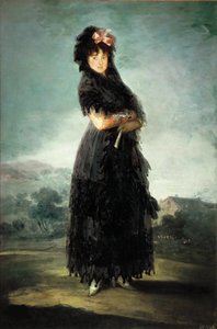 Mariana Waldstein 1763-1808、第 9 代サンタ クルス侯爵夫人、c. 1797-1800。 作： Francisco Goya de