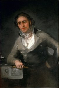 エヴァリスト・ペレス・デ・カストロの男性の肖像、1806年頃。 作： Francisco Goya de