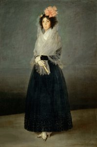 カルピオ伯爵夫人の肖像画、マルケサ デ ラ ソラーナ 1757～1795 年、1794 年。 作： Francisco Goya de