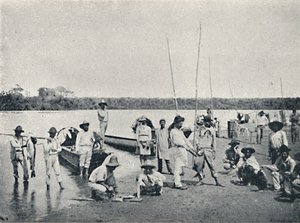 リオグランデでの釣り、1895 作： Francisco Henszler