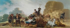 La Era o El Verano（脱穀場または夏）。 1786 作： Francisco de Goya