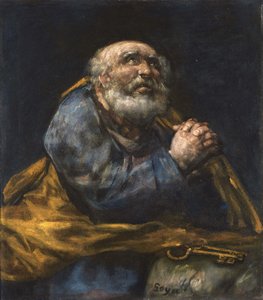 悔い改めた聖ペテロ 作： Francisco de Goya