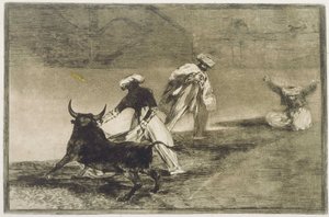 彼らはケープで別のプレーをします... Lから 作： Francisco de Goya