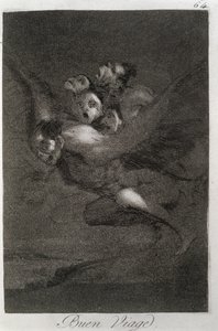 193-0082164 Bon voyage、「Los caprichos」のプレート 64 作： Francisco Jose de Goya y Lucientes