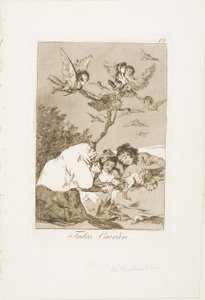 オール ウィル フォール、ロス カプリチョスのプレート 19 作： Francisco Jose de Goya y Lucientes