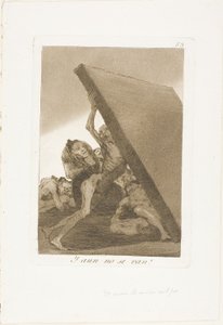 それでも彼らは行かない！』ロス・カプリチョスより59曲目 作： Francisco Jose de Goya y Lucientes