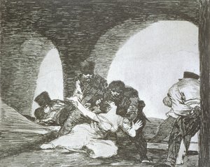 出席するのは苦い、「戦争の災害」のプレート13 作： Francisco Jose de Goya y Lucientes
