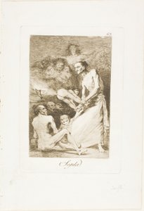 ロスカプリチョスのブロウ、プレート69 作： Francisco Jose de Goya y Lucientes