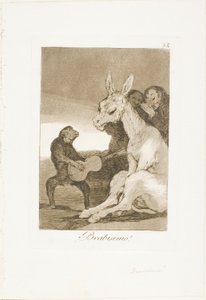 Bravo!、Los Caprichos のプレート 38 作： Francisco Jose de Goya y Lucientes