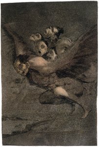 Buen Viage (安全な旅)。 ウイングモンスターズ。 1802年頃（彫刻） 作： Francisco Jose de Goya y Lucientes