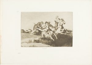 チャリティー、「戦争の災害」のプレート 27 作： Francisco Jose de Goya y Lucientes