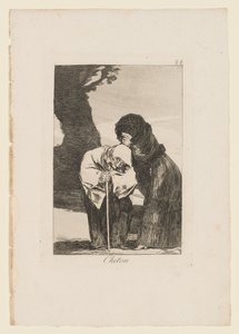 チトン、「ロスカプリコス」のプレート、1799 作： Francisco de Goya