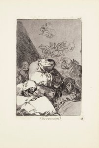 Los Caprichos からの訂正 (訂正) プレート 46 作： Francisco Jose de Goya y Lucientes