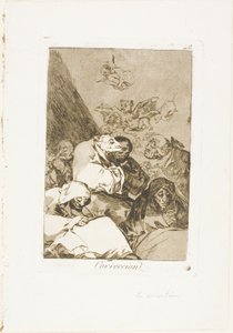 訂正、ロス カプリチョスのプレート 46 作： Francisco Jose de Goya y Lucientes