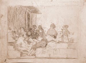戦時中のデストルヴァインズの苦情（準備画 作： Francisco de Goya