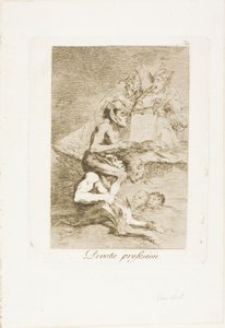 敬虔な職業、ロス カプリチョスのプレート 70 作： Francisco Jose de Goya y Lucientes