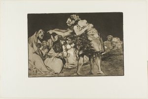 無秩序な愚かさ、The Proverbs のプレート 7 作： Francisco Jose de Goya y Lucientes