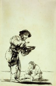 仕事を逃れる人はこのようになるのですか？、 作： Francisco de Goya