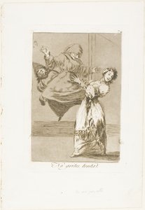 ロス・カプリチョスの74番プレート『バカ、叫ぶな 作： Francisco Jose de Goya y Lucientes