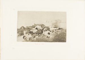 さらに悪いことに、The Disasters of War のプレート 22 作： Francisco Jose de Goya y Lucientes