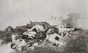 さらに悪いことに、「The Disasters of War」のプレート 22 作： Francisco Jose de Goya y Lucientes