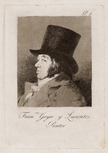 フランシスコ・ゴヤ・イ・ルシエンテス、画家、『ロス・カプリチョス』のプレート 1 作： Francisco Jose de Goya y Lucientes