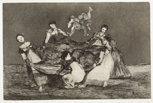 GOYA Y LUCIENES、Francisco de (1746-1828)。 箴言。 女性のなぞなぞ。 1815-1824。 (24