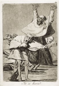 GOYA Y LUCIENTES、Francisco de (1746-1828)。 時間です。 1797-1799。 (21×14