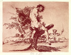 GOYA Y LUCIENTES、Francisco de (1746-1828)。 戦争の災害。 これは悪いです。 1810～1820年。 エッチング。 スペイン。 マドリッド (自治コミュニティ)。 マドリード。 国立図書館 作： Francisco Jose de Goya y Lucientes