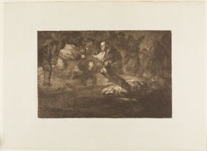 神がそれらを創造し、それらが結合する、『ロス プロバービオス』のプレート 18 作： Francisco Jose de Goya y Lucientes