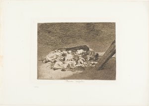 死者の収穫、『戦争の惨事』のプレート 63 作： Francisco Jose de Goya y Lucientes