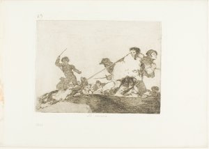 彼はそれに値する、プレート 29 戦争の災害から 作： Francisco Jose de Goya y Lucientes