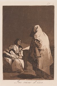 ヒア・カムズ・ザ・ボギー 18世紀末～19世紀初頭
世紀（プリント 作： Francisco de Goya