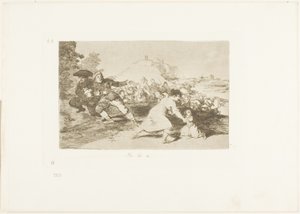 I Saw it、The Disasters of War のプレート 44 作： Francisco Jose de Goya y Lucientes
