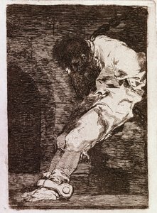 犯罪者だとすぐに死んでしまう（Aquatint, c.1810 作： Francisco de Goya