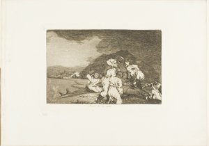 It Serves You Right、The Disaster of War のプレート 6 作： Francisco Jose de Goya y Lucientes