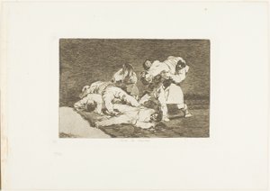 The Disasters of War のプレート 21 と同じです。 作： Francisco Jose de Goya y Lucientes