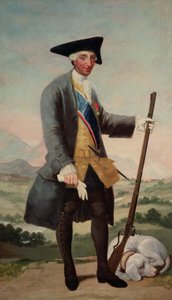 ハンツマンとしてのチャールズ3世（1716-88） 作： Francisco de Goya