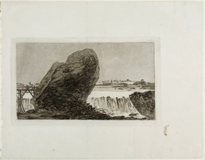 滝のある風景 作： Francisco Jose de Goya y Lucientes