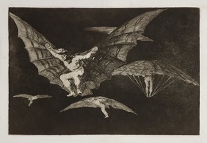 飛ぶ方法 作： Francisco Jose de Goya y Lucientes