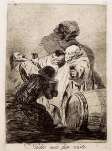 誰も私たちを見たことがない 作： Francisco de Goya