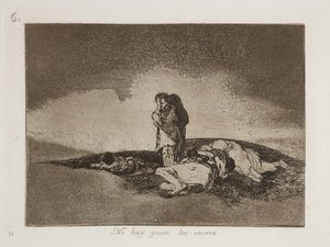 ノー・ヘイ・キエン・ロス・ソコラ（彼らを助ける者はいない） 作： Francisco Jose de Goya y Lucientes
