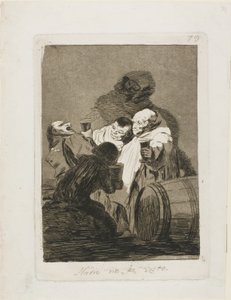 No One Has Seen Us、Los Caprichos のプレート 79 作： Francisco Jose de Goya y Lucientes